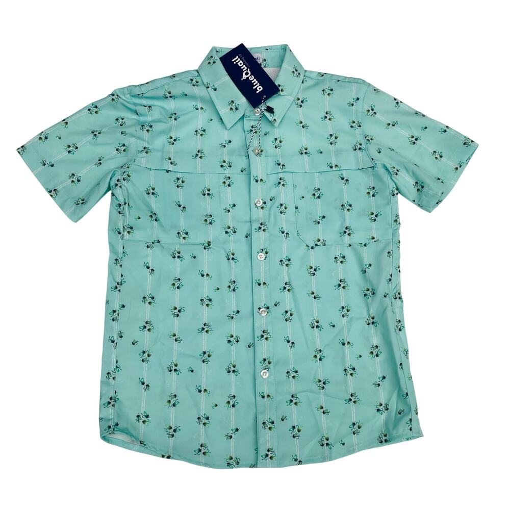 NWT Blue Quail Size 12 Fly Fishing Short Sleeve Shirt